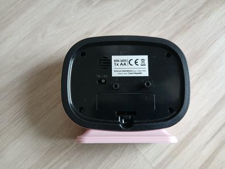 Stolní malé hodiny s budíkem - slon, 