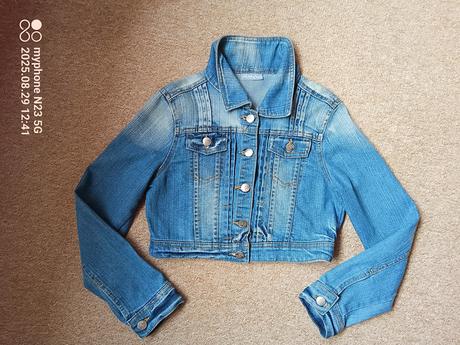 Riflová bunda zn."okay" vel."140-146", okay,140