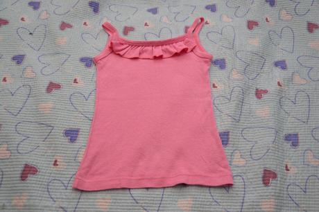 128 134 140 letní bavlněné tílko s kanýry, 134