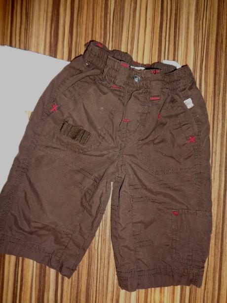 Medvídková chlupatka a čoko hnědé podšité kalhoty, okay,68