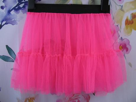 Krásná sytě růžová tylová sukně, 122