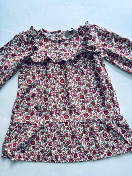 Ob/ tunika s kytičkami - v.4/5 let, primark,110