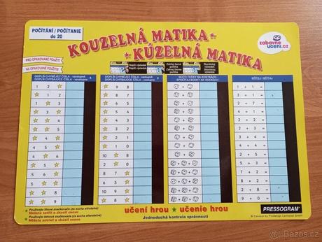 Stírací výukové listy pro děti, 