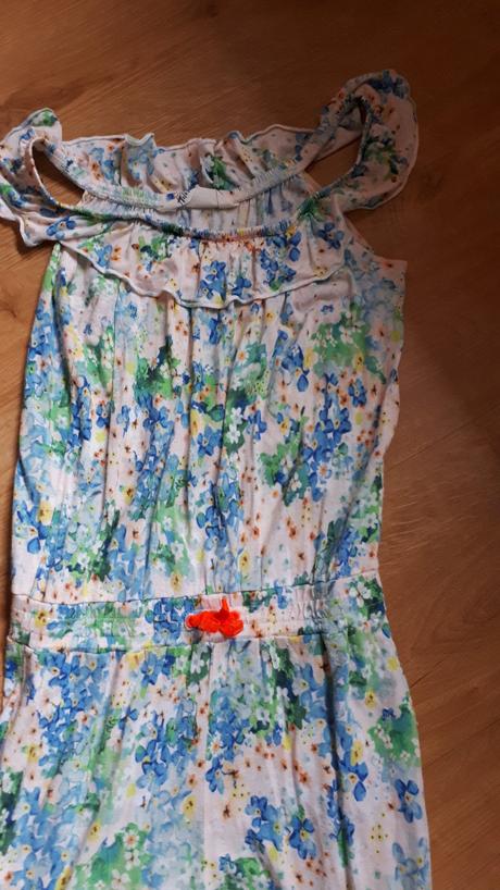 Veselý dívčí květovaný overal, h&m,134
