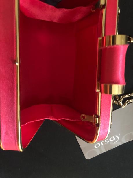Kabelka psaníčko orsay růžovou-zlata s řetízkem, orsay