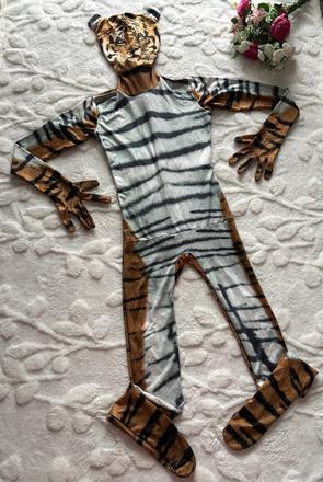 An5/ kostým dámský elastický tygr- v.cca s, 