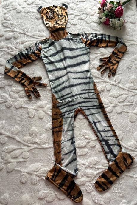 An5/ kostým dámský elastický tygr- v.cca s, 