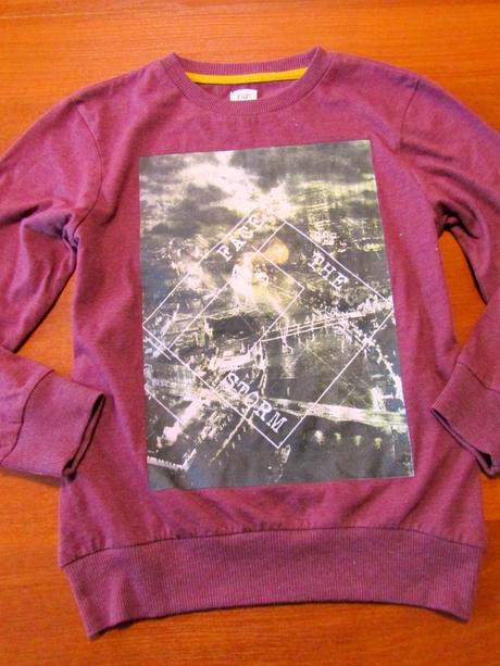 Chlapecká vínová mikina vel 140, f&f,140