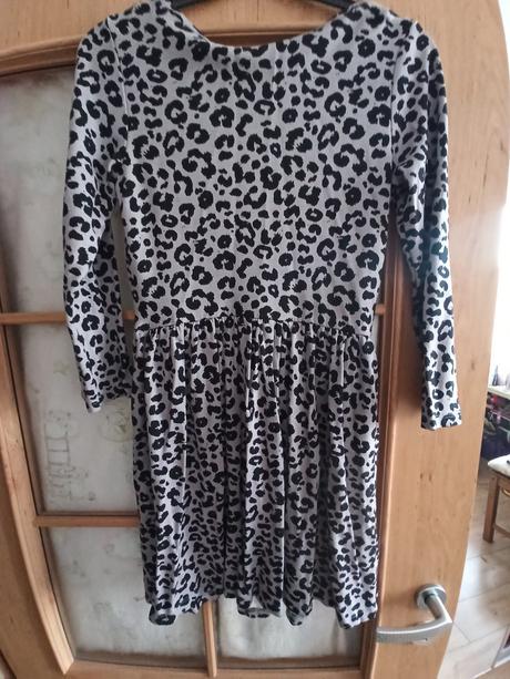 Šaty s dlouhým rukávem, h&m,158