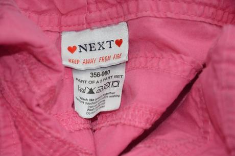 134 next růžové kraťasy delší, next,134