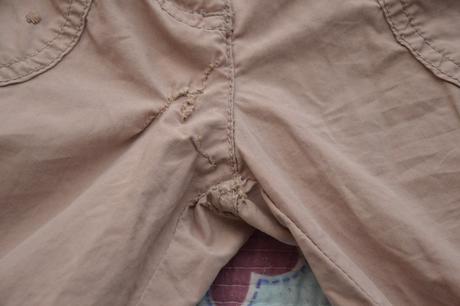 Plátěné kraťasy na donošení, regulace v pase, next,128