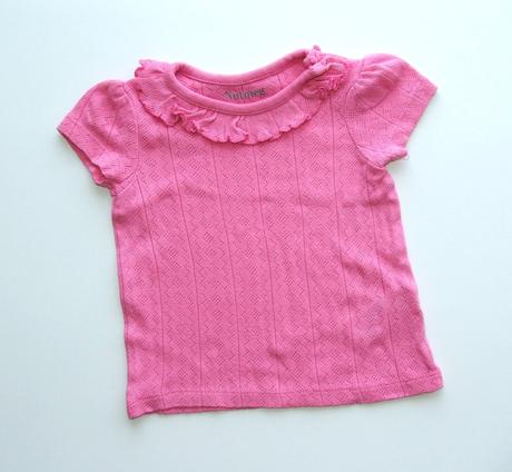 K357 letní růžové triko vel. 62, nutmeg,62