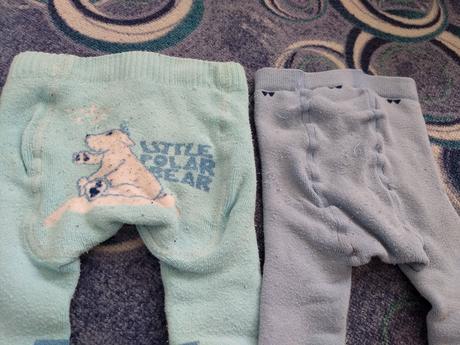 2 x teplé punčochy, 80