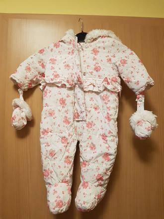 Zimní overal,velikost 0-3 měsíce,, 56