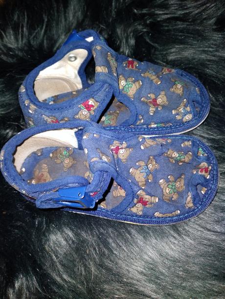 Dětské papuče medvídci vel. 19-20, vnit.stél13 cm, 19