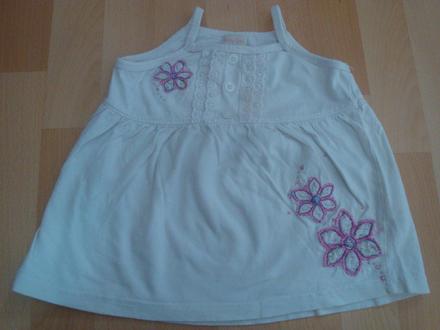 Šatičky letní - bílé, 86