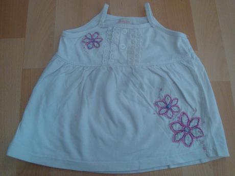 Šatičky letní - bílé, 86