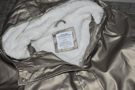 Metalická pogumovaná parka/bunda primark, 152, primark,152