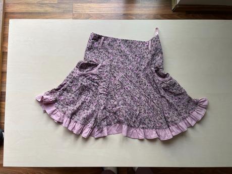 Kolová krátká sukně s vintage vzorem, vel 176 i as, 176