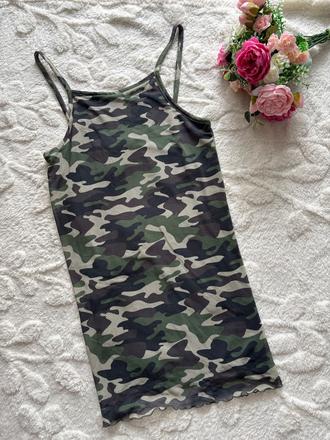 Šaty maskačové barvy - v.10-11 let, primark,146