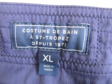 Modré strečové plavecké kraťasy s barevnými bloky, xl