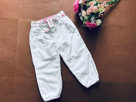 Letní bílé kalhoty - v.2/3 roky, monsoon,98