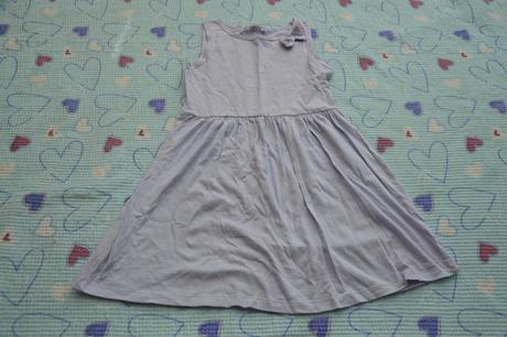 Fialkové letní slabé bavlněné šaty, terranova,128