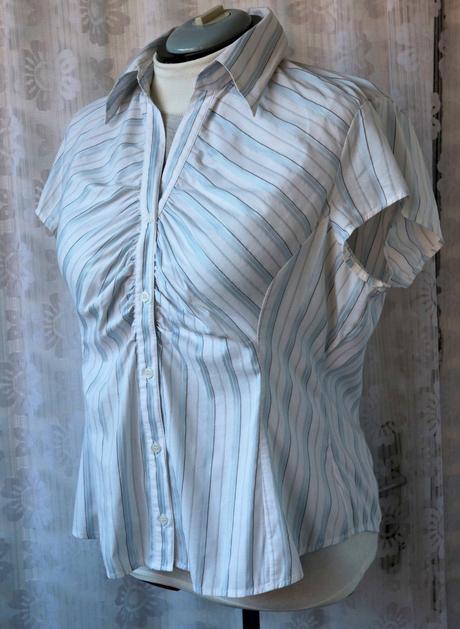 Letní pruhovaná nabíraná halenka next vel.46, next,46