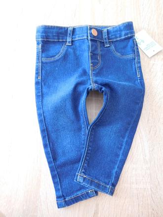 Dětské elastické džínečky, primark,74