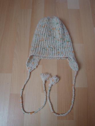 Zimní čepice/laponka - ručně pletená, 86