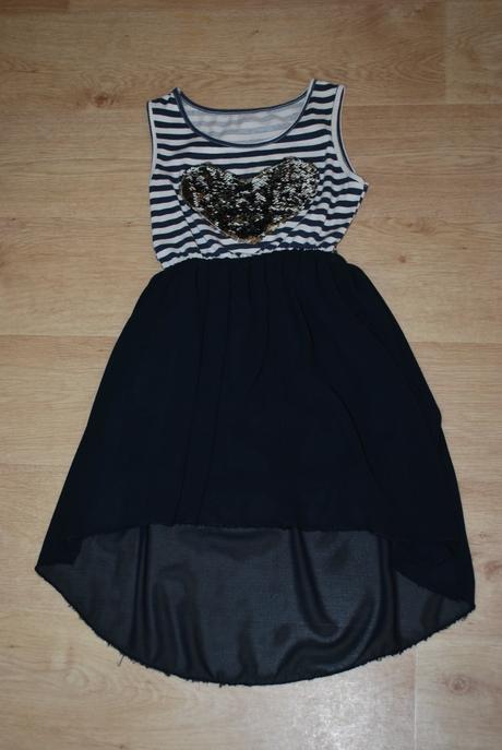 Šaty šatičky s přeměňovacími flitry, 128