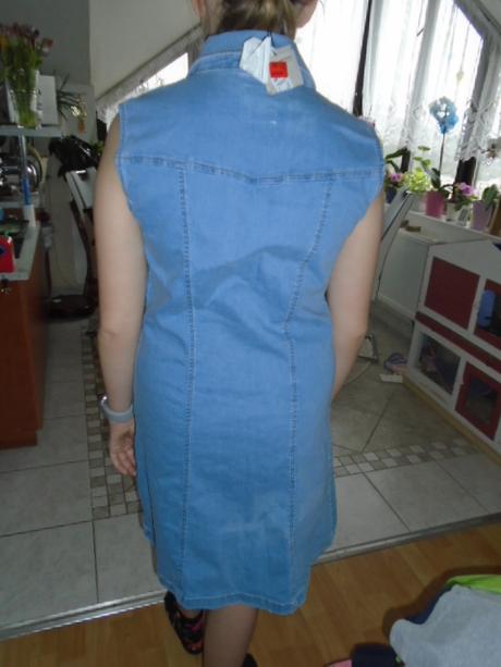 Džínové šaty šatovka vel 36/38, denim,36 / 38