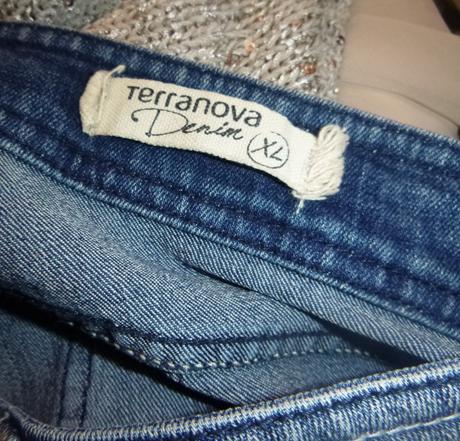 Džíny se šněrováním - vel.l-max.xl, terranova,l