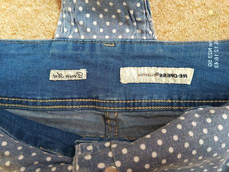 Šortky laclové zn."denim art" vel."26", denim,26