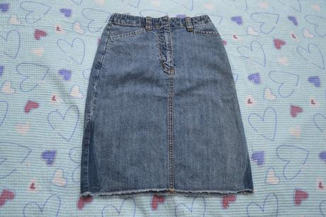 128 delší džínová sukně, tom tailor,128