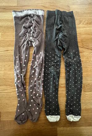 2 pack punčocháče puntíkaté vel. 116, 116