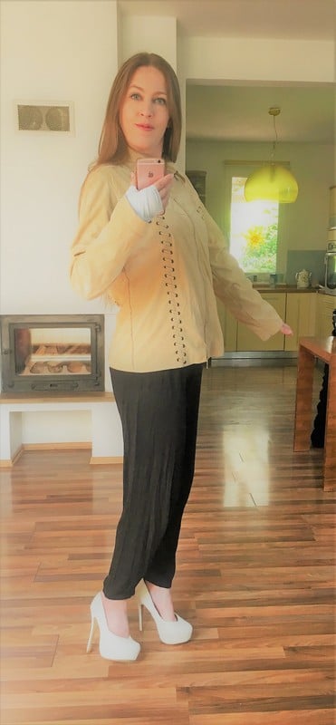 Bunda/mikina se šněrovačkou, vel l/xl, aplx, xl