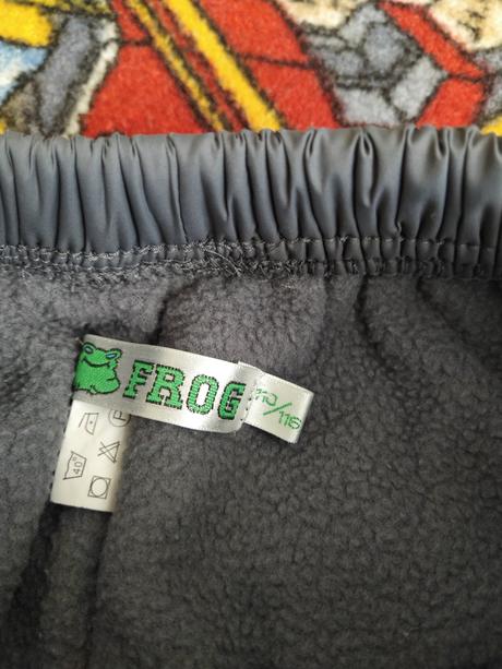 Zimní zateplené kalhoty vel. 110/116, frog,110