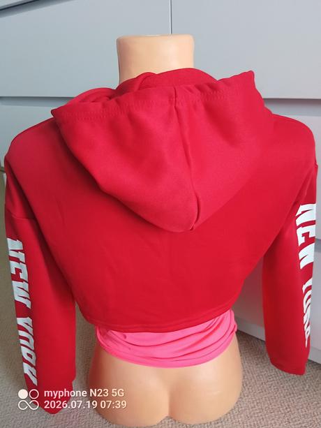 Crop top mikina "new york" vel."140/146", 140