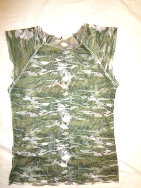 Super poloprůhledné maskáčové triko na vrstvení, george,134