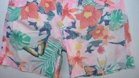 Plátěné bavlněné kraťasy s regulací,, h&m,128