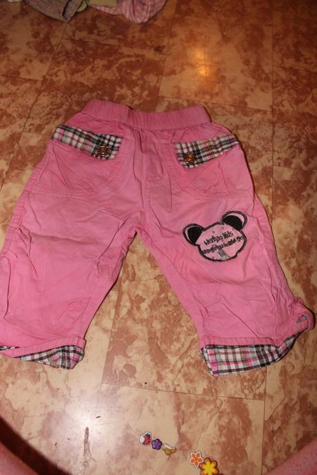 Dívčí plátěné kalhoty minnie vel. 74 - 80, disney,74
