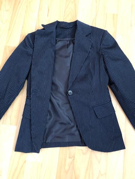 Modré pruhované sáčko, f&f,m