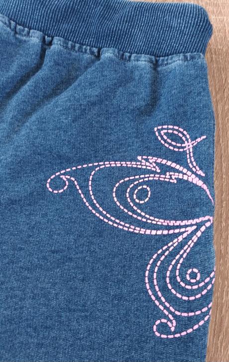 Dívčí riflové kraťasy s výšivkou lewro, lewro,152