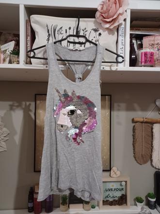 Tílko s jednorožcem unicorn, h&m,164