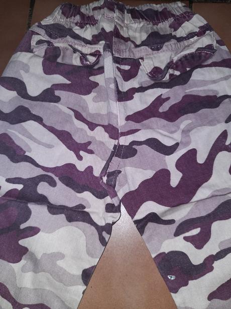 Dívčí maskáčové kalhoty vel. 92 - 98, 92