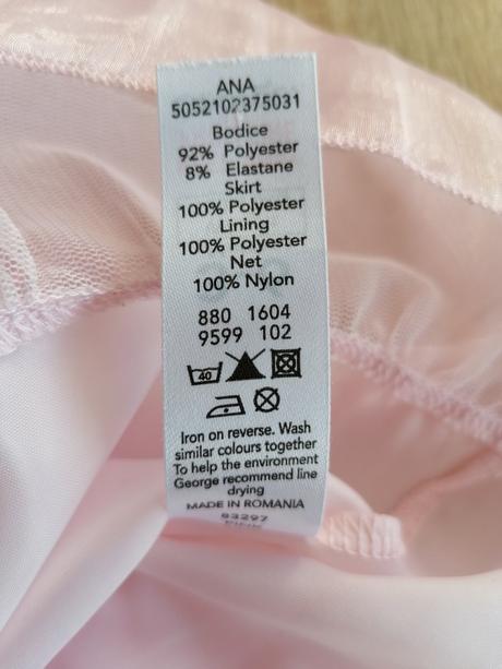 Růžové společenské šatičky vel 3-6 měsíců, george,68