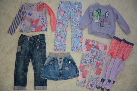 Komplet - tričko a punčochy s myškama, next,104