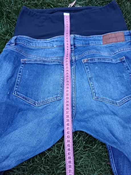Těhotenské trhané/drbané rifleh&m slimboyfriend 38, h&m,38
