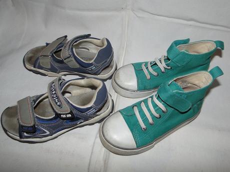 V.28 dva páry - tenisky h&m, sandálky deichmann, h&m,28